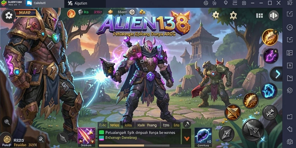 Tampilan menarik dari permainan ARPG yang penuh aksi dan petualangan.