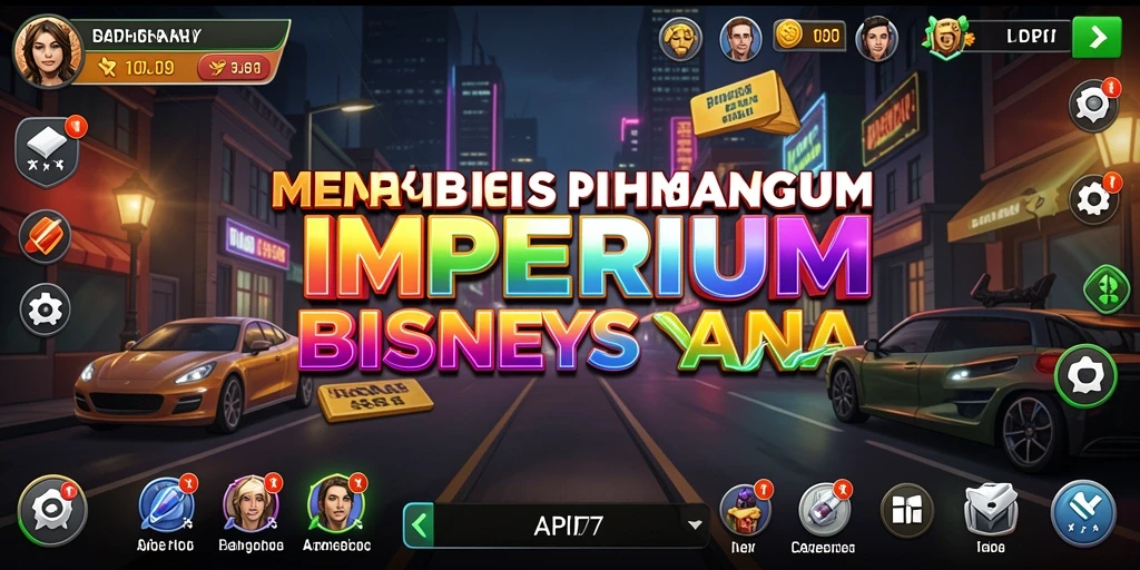 Tampilan gameplay API77 yang menarik dan penuh strategi bisnis.