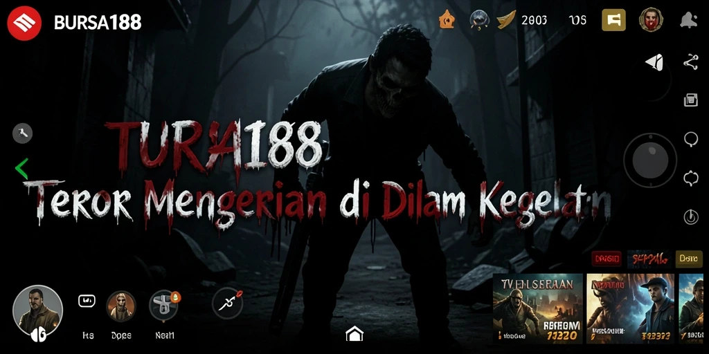 Screenshot menampilkan momen gameplay Horror di BURSA188.