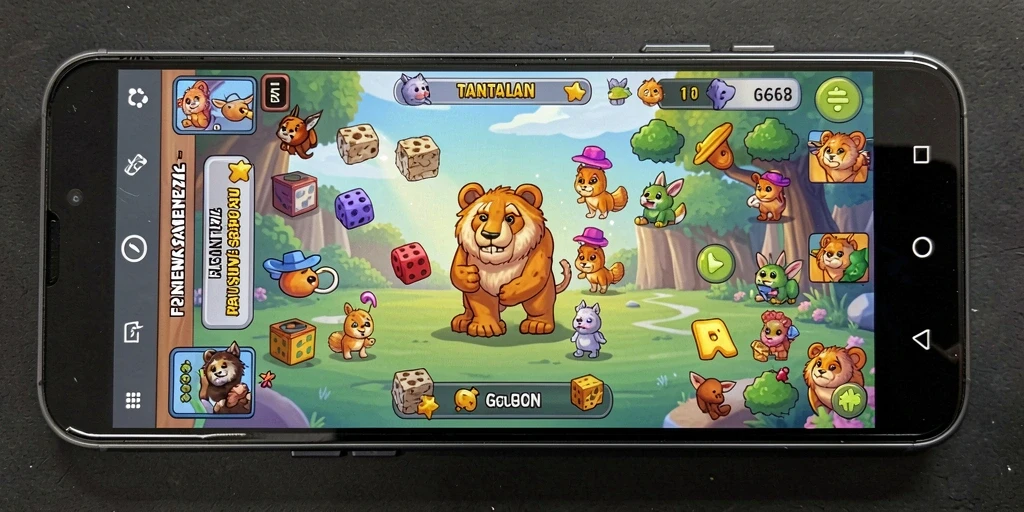 Tampilan gameplay seru dalam game Puzzle G668.