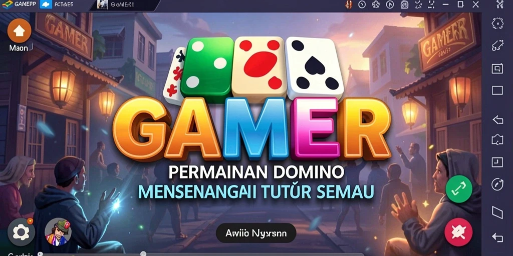 Tampilan gameplay Domino yang seru dan interaktif di GAMERP.