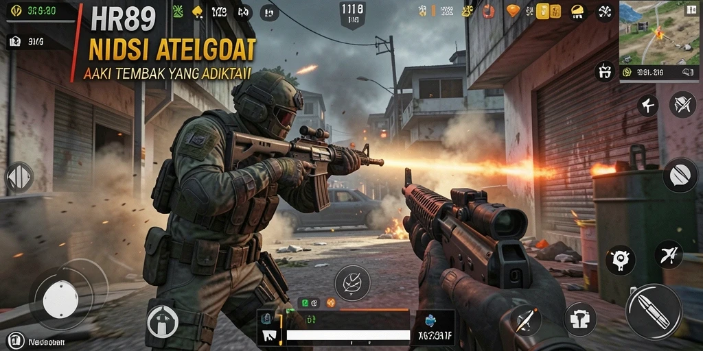 Tampilan gameplay HR89 yang menegangkan dan penuh aksi.