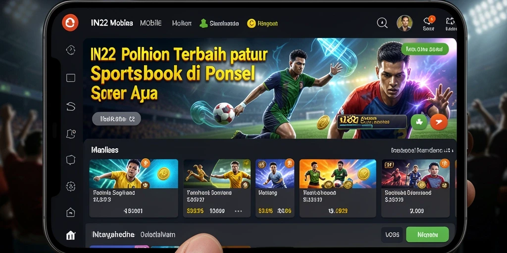 Tampilan gameplay taruhan Sportsbook yang menarik dan interaktif.