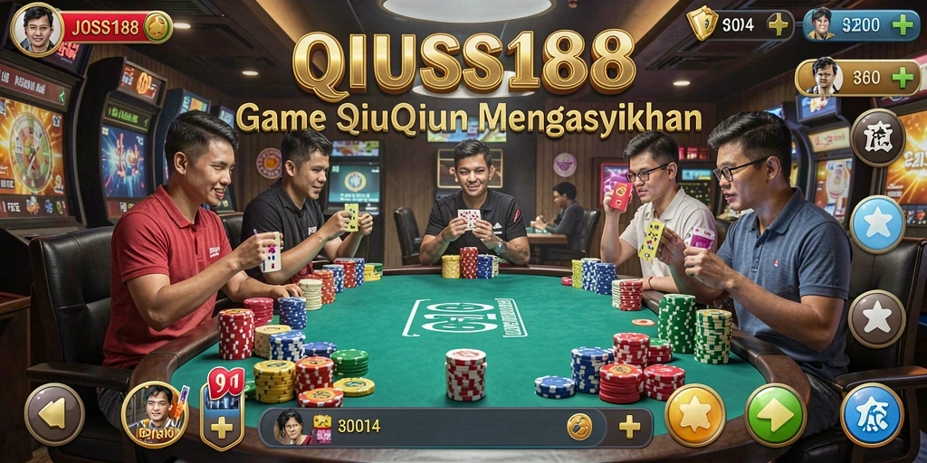Screenshot gameplay JOSS188 yang menampilkan aksi QiuQiu yang seru.