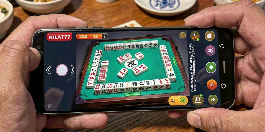 Tampilan gameplay menarik dari KILAT77 yang menunjukkan ubin Mahjong.