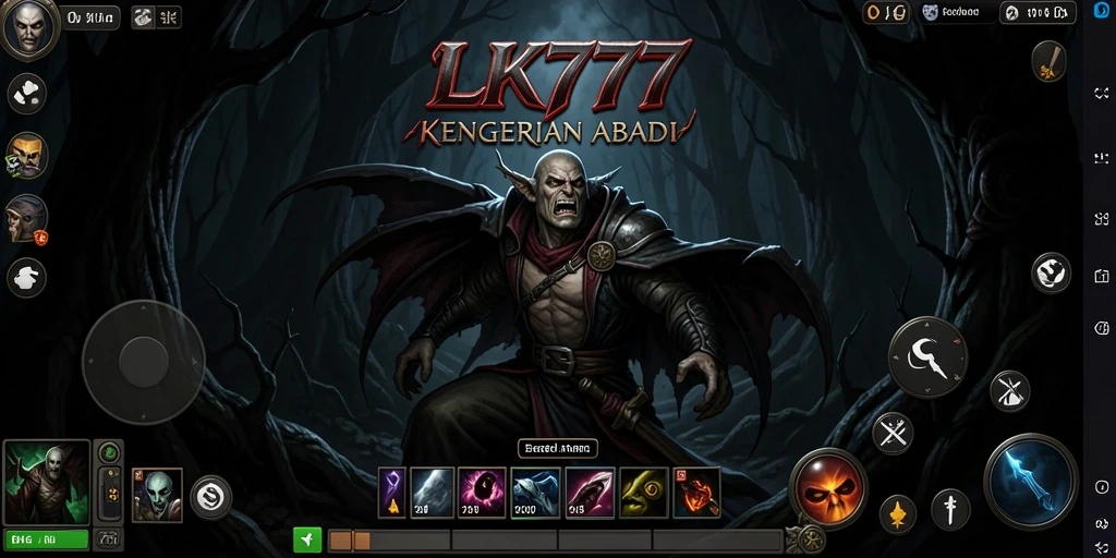 Screenshot menampilkan momen ketegangan dalam gameplay Horror LK777.