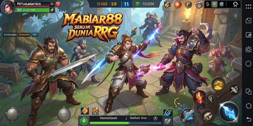 Screenshot gameplay RPG MABAR88 menampilkan aksi seru dan karakter yang memukau.