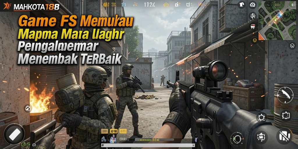 Tampilan gameplay <strong>MAHKOTA188</strong> menampilkan aksi tembak-menembak yang mendebarkan.