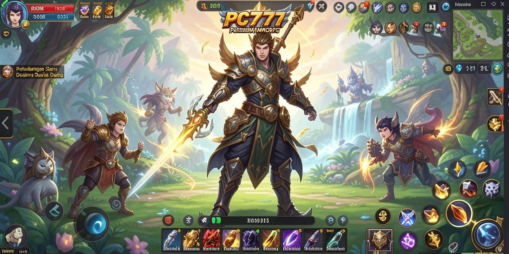 Tampilan gameplay PC777 yang mendebarkan saat berpetualang.