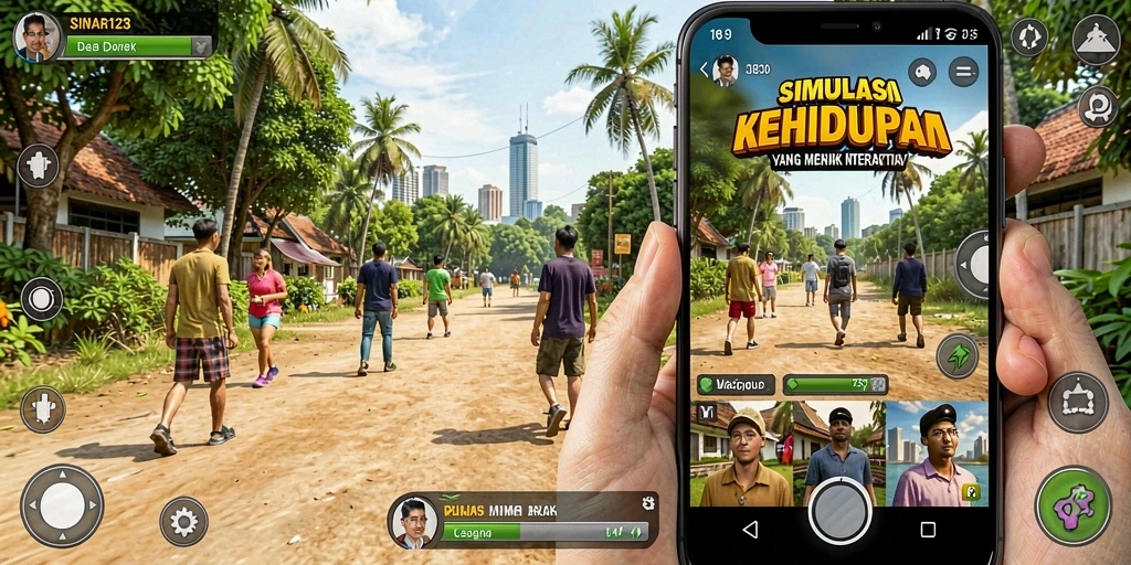 Tampilan gameplay interaktif yang menarik dari SINAR123.