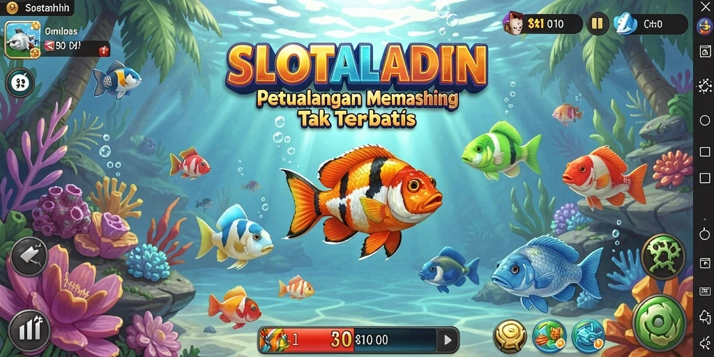 Gameplay SLOTALADIN yang seru dalam menangkap ikan.
