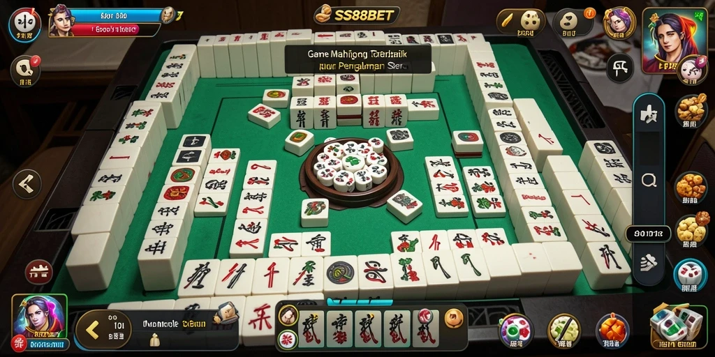 Tampilan gameplay SS88BET yang menawan saat bermain Mahjong.