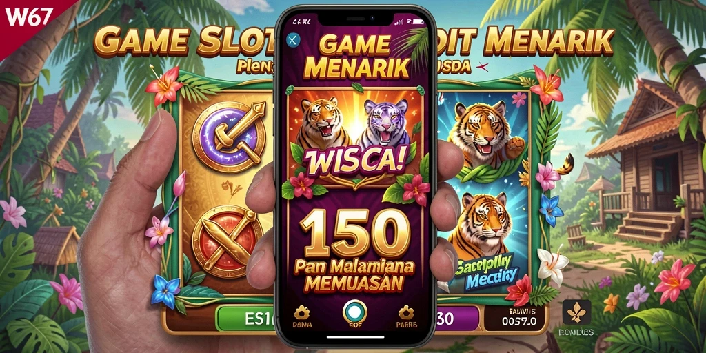 Screenshot utama W67 menunjukkan gameplay Slot yang seru dan menghibur.