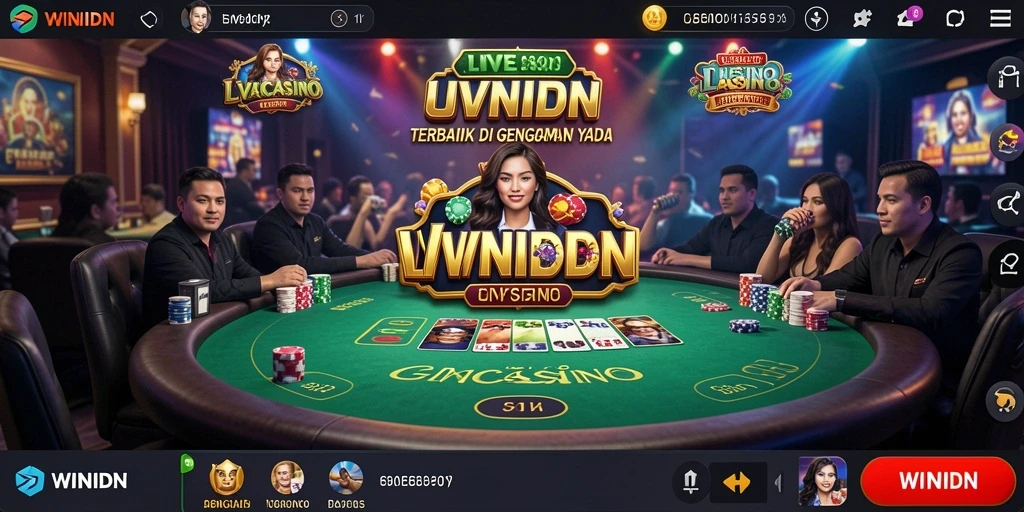 Screenshot gameplay <strong>WINIDN</strong> menunjukkan keseruan permainan Live Casino.