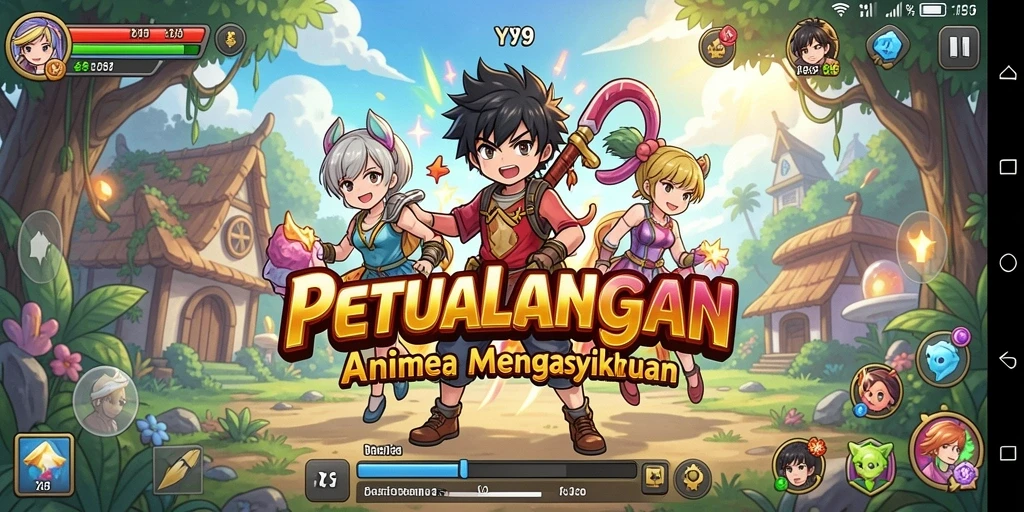 Tampilan gameplay yang penuh warna dan menarik dari Y89.