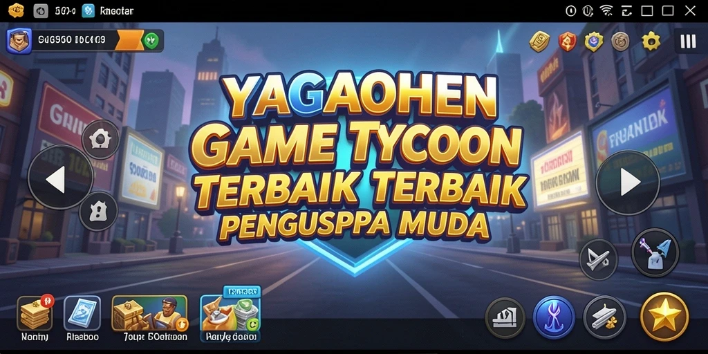 Screenshot utama YAGAOHEN menampilkan gameplay Tycoon yang mendalam.